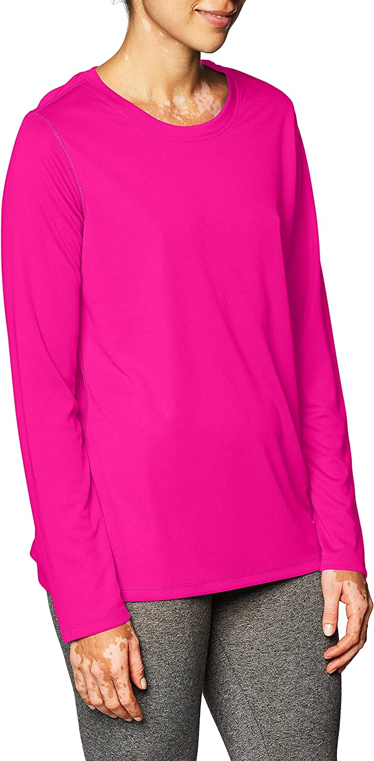 Hanes Women's Sport Cool Dri Long Sleeve Crewneck T-Shirt, Moisture-Wicking Performance Tee - Image 6